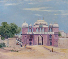 Картина "gate of rajah&#39;s palace, benares, india" художника "норт марианна"