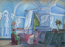 Репродукция картины "in the old palace, kandy, ceylon (sri lanka)" художника "норт марианна"