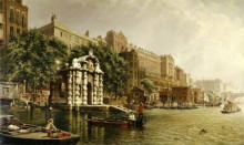 Репродукция картины "york watergate and the adelphi from the river, london" художника "о&#39;коннор джон"