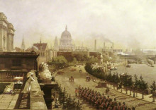 Репродукция картины "the embankment, london" художника "о&#39;коннор джон"