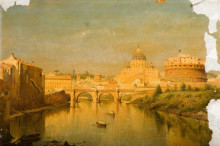 Картина "rome, the bridge of sant&#39;angelo" художника "о&#39;коннор джон"