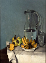 Картина "still life with bananas, jar and cashews 1870" художника "олльер франциско"