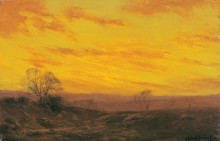 Репродукция картины "golden evening, southwest texas" художника "ондердонк роберт джулиан"