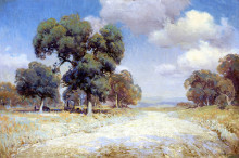 Копия картины "landscape with wagon" художника "ондердонк роберт джулиан"