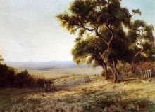 Репродукция картины "late afternoon, valley of the leon" художника "ондердонк роберт джулиан"