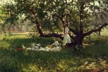 Копия картины "the old apple tree" художника "ондердонк роберт джулиан"