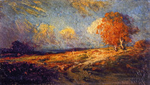 Копия картины "sunlit hillside" художника "ондердонк роберт джулиан"