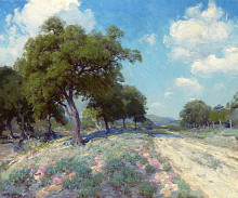 Репродукция картины "road through the trees" художника "ондердонк роберт джулиан"