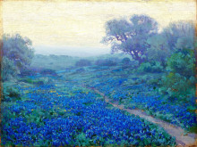 Копия картины "bluebonnets at sunrise" художника "ондердонк роберт джулиан"