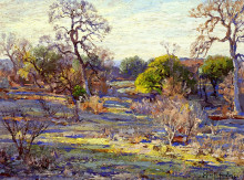 Репродукция картины "late afternoon, alamo heights, san antonio, texas" художника "ондердонк роберт джулиан"