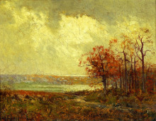 Копия картины "fall landscape" художника "ондердонк роберт джулиан"