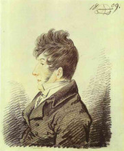 Копия картины "portrait of petr shalikov" художника "орловский александр"