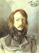Репродукция картины "portrait of a. p. lanskoy" художника "орловский александр"