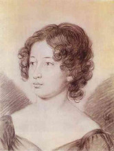Картина "portrait of a woman" художника "орловский александр"
