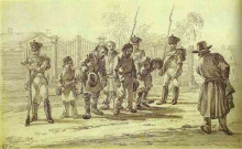 Картина "convicts under escort" художника "орловский александр"