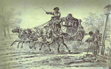Копия картины "peasants by the carriage" художника "орловский александр"