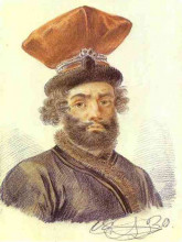 Копия картины "portrait of a cabman" художника "орловский александр"