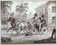 Картина "town carriage (droshky)" художника "орловский александр"