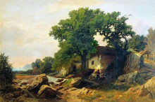 Репродукция картины "landscape near alushta" художника "орловский владимир"