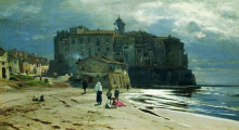 Картина "city on the seashore" художника "орловский владимир"