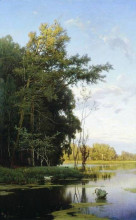 Картина "lake in gatchina park" художника "орловский владимир"