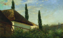 Репродукция картины "in the summer on the farm" художника "орловский владимир"