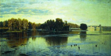 Картина "pond. summer evening." художника "орловский владимир"
