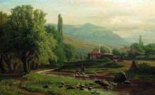 Картина "crimean summer landscape" художника "орловский владимир"
