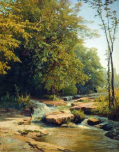 Картина "landscape with mountain creek" художника "орловский владимир"