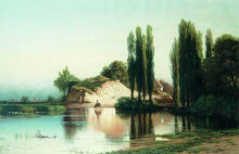 Копия картины "landscape with river in ukraine" художника "орловский владимир"