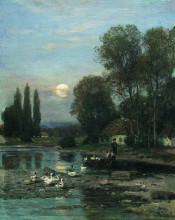 Репродукция картины "ukrainian landscape" художника "орловский владимир"