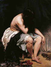 Репродукция картины "the spanish woman" художника "орпен уильям"