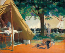 Картина "german sick- captured at messines, in a canadian hospital" художника "орпен уильям"