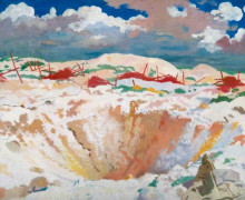 Репродукция картины "german wire, thiepval" художника "орпен уильям"