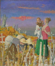 Репродукция картины "harvest" художника "орпен уильям"