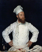 Копия картины "le chef de l&#39;hotel chatham, paris" художника "орпен уильям"