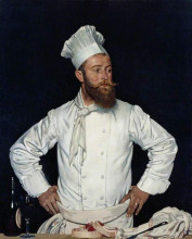 Репродукция картины "le chef de l&#39;hotel chatham, paris" художника "орпен уильям"