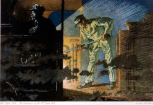 Картина "the night mail- the engine men" художника "орпен уильям"
