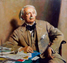 Репродукция картины "david lloyd george, 1st earl lloyd-george of dwyfor, prime minister" художника "орпен уильям"