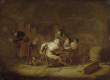 Копия картины "interior of a tavern" художника "остаде адриан ван"