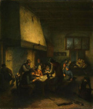 Картина "tavern scene" художника "остаде адриан ван"