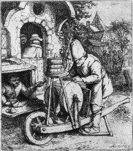Картина "scissors grinder" художника "остаде адриан ван"