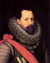 Репродукция картины "portrait of alessandro farnese, duke of parma and piacenza" художника "отто ван веен"