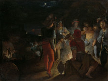 Репродукция картины "the batavian siege of the roman army camp" художника "отто ван веен"
