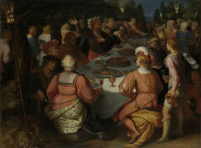 Репродукция картины "the claudius civilis conspiracy with the batavians in the schakerbos" художника "отто ван веен"