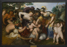 Копия картины "allegory of the temptations of youth" художника "отто ван веен"