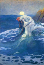 Копия картины "the mermaid" художника "пайл говард"