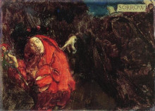 Репродукция картины "sorrow" художника "пайл говард"