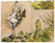 Копия картины "pear tree in a walled garden" художника "палмер сэмюэл"