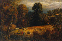 Картина "the gleaning field 1833" художника "палмер сэмюэл"